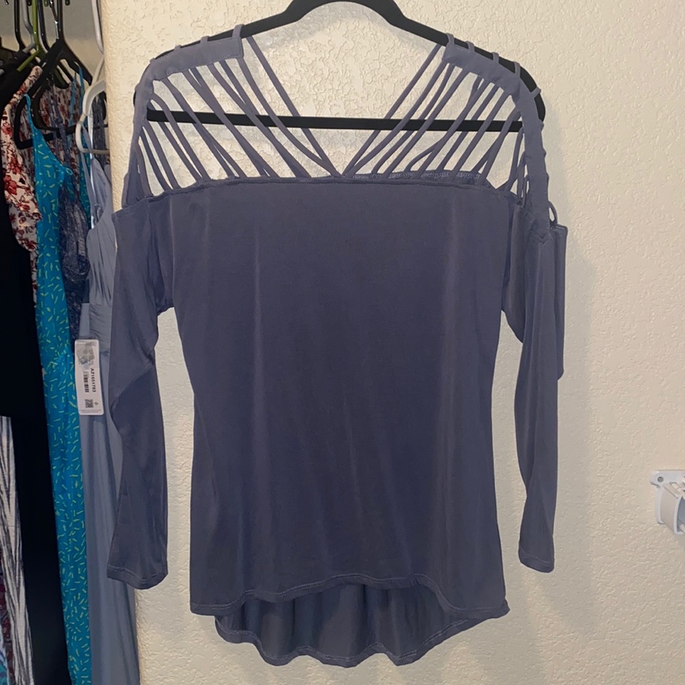 Strappy grey top